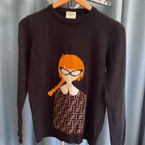 Fendi girls’s sweater, wool, warm, has never been worn